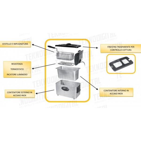 FRIGGITRICE IN ACCIAIO 3...