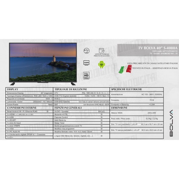 TV BOLVA 40’’ - S-4088A
