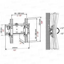 SUPPORTO TV IN FERRO...