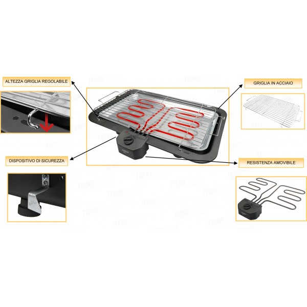 BARBECUE ELETTRICO 2200W...