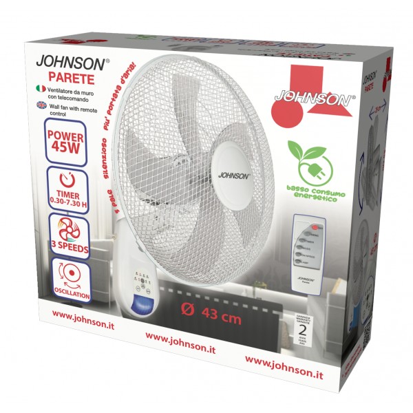 VENTILATORE DA PARETE 45W...