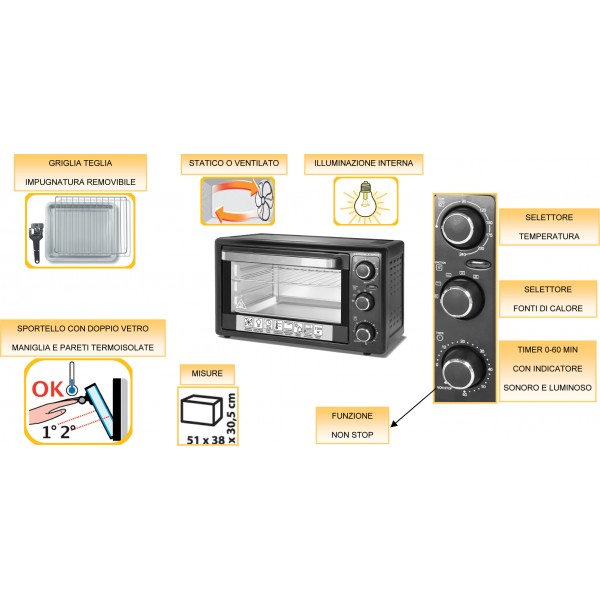 FORNO ELETTRICO STATICO E...